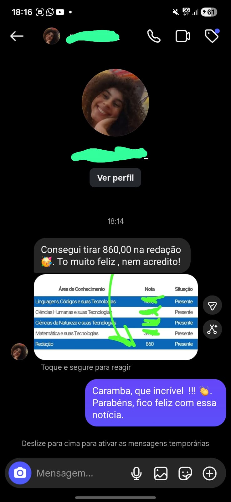 Miria Coelho · redação ENEM
